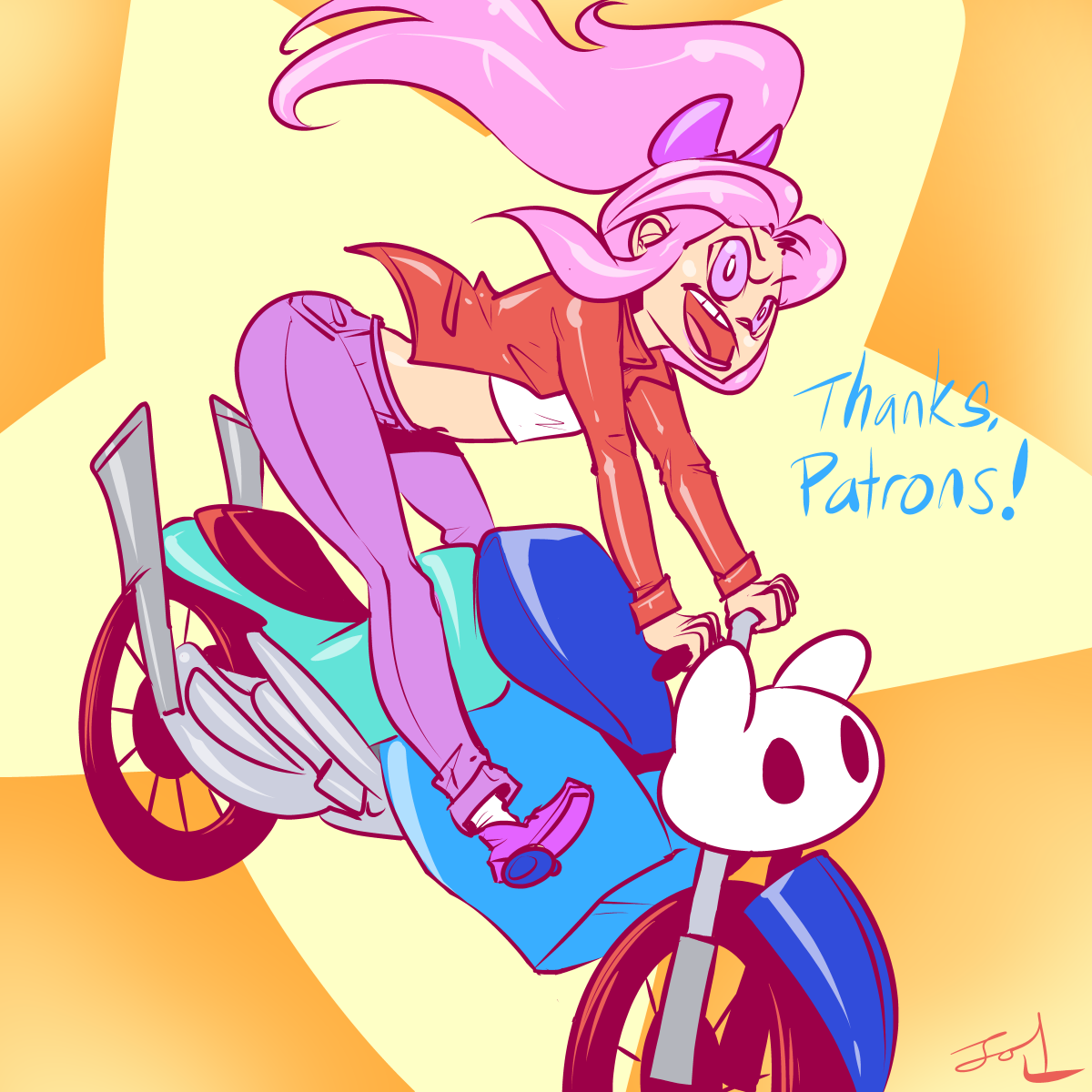 Motorbike gal